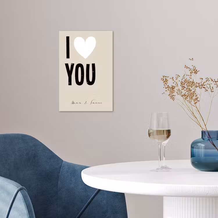 Gepersonaliseerde poster - I Love You — 4