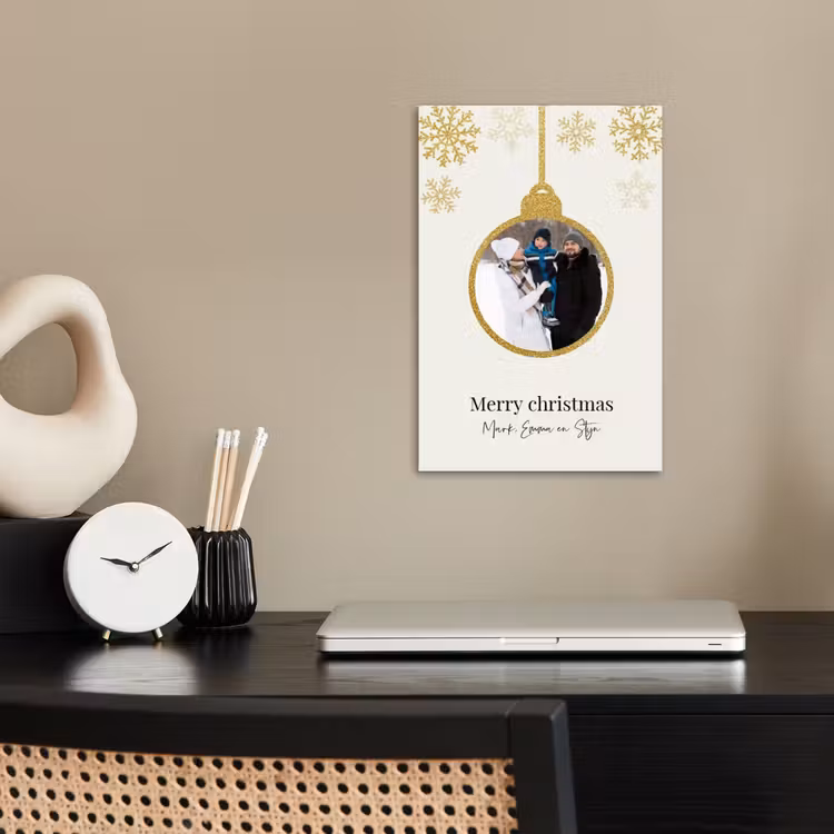 Gepersonaliseerde poster - Kerstbal - Merry Christmas - Kerst — 2