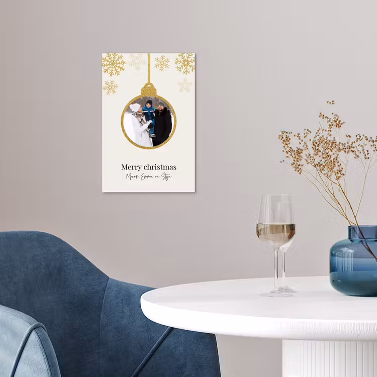 Gepersonaliseerde poster - Kerstbal - Merry Christmas - Kerst — 4
