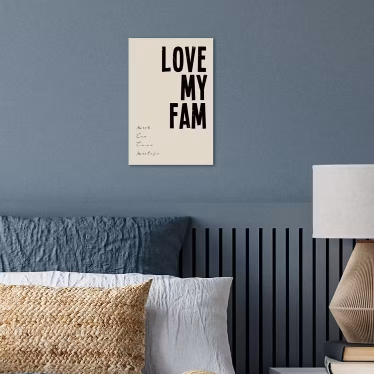 Gepersonaliseerde poster - Love My Fam — 3