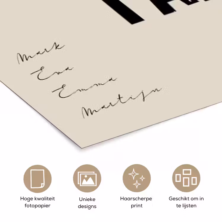 Gepersonaliseerde poster - Love My Fam — 5