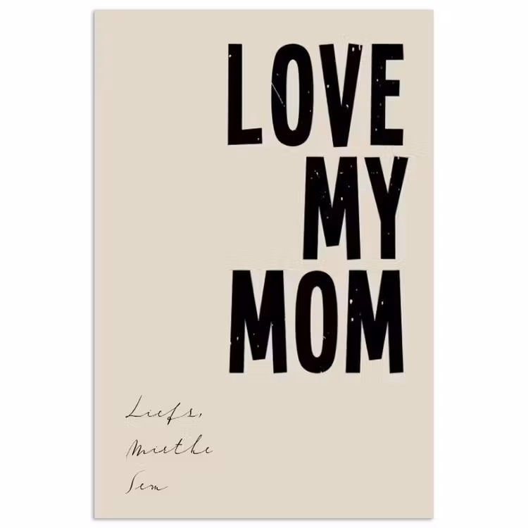 Gepersonaliseerde poster - Love My Mom — 1