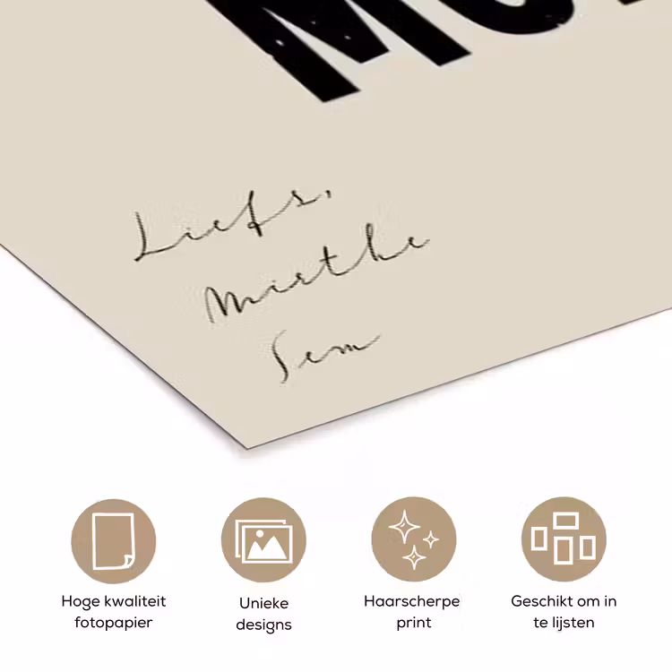 Gepersonaliseerde poster - Love My Mom — 5