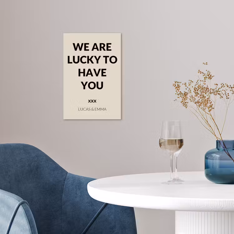 Gepersonaliseerde poster - We Are Lucky To Have You — 4