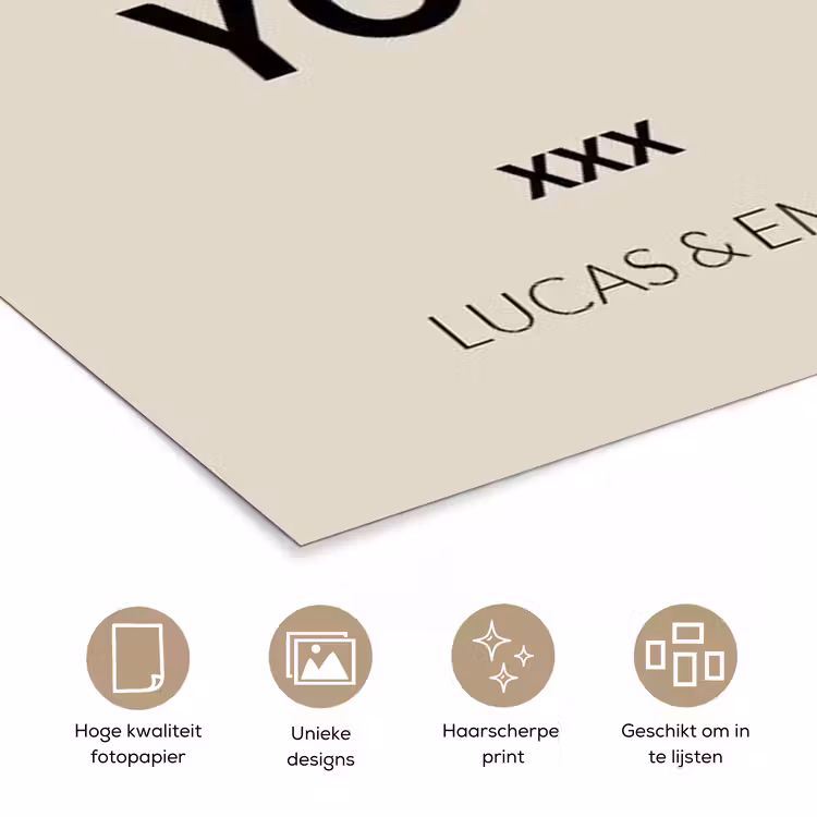 Gepersonaliseerde poster - We Are Lucky To Have You — 5