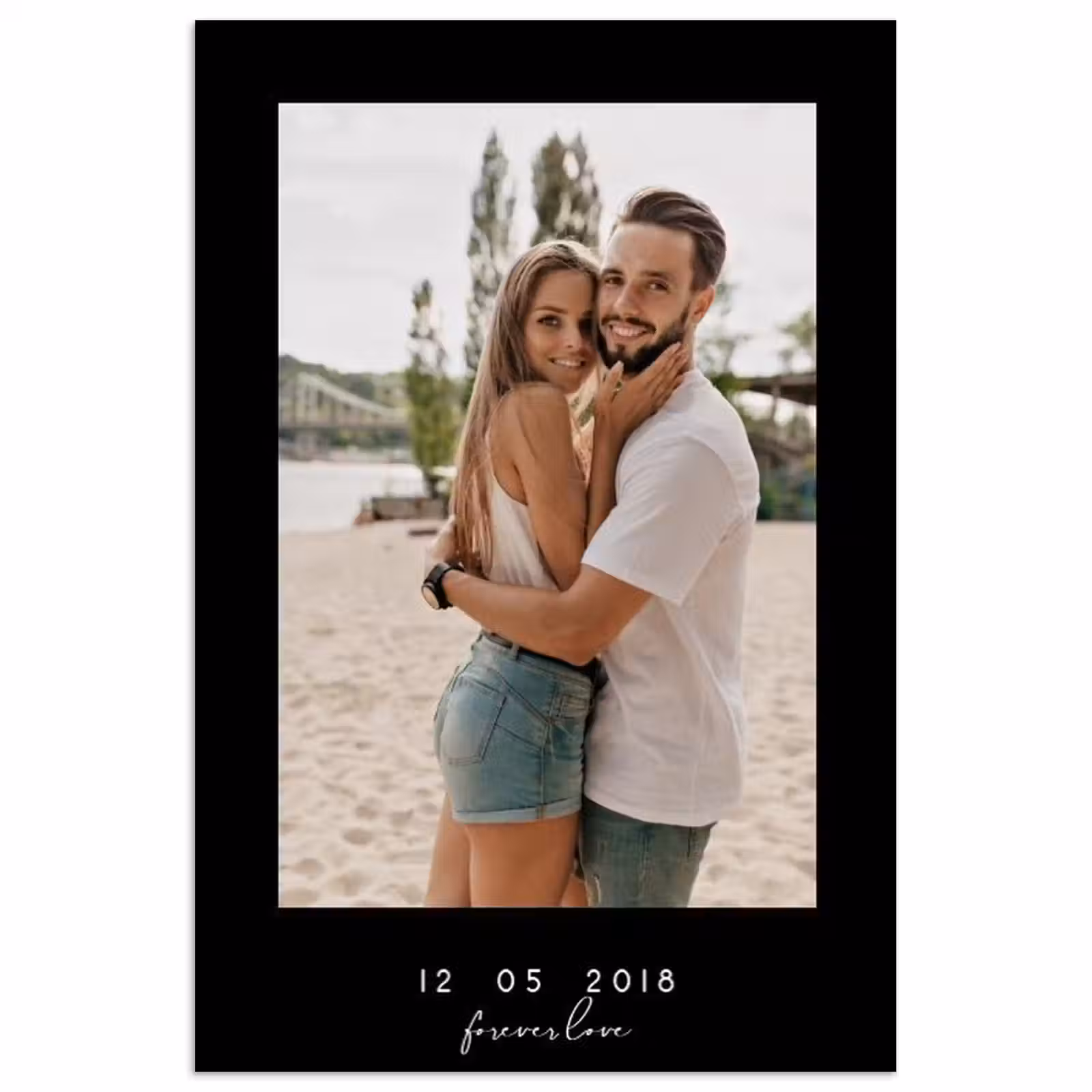 Gepersonaliseerde poster - Forever Love - Zwarte Border — 1