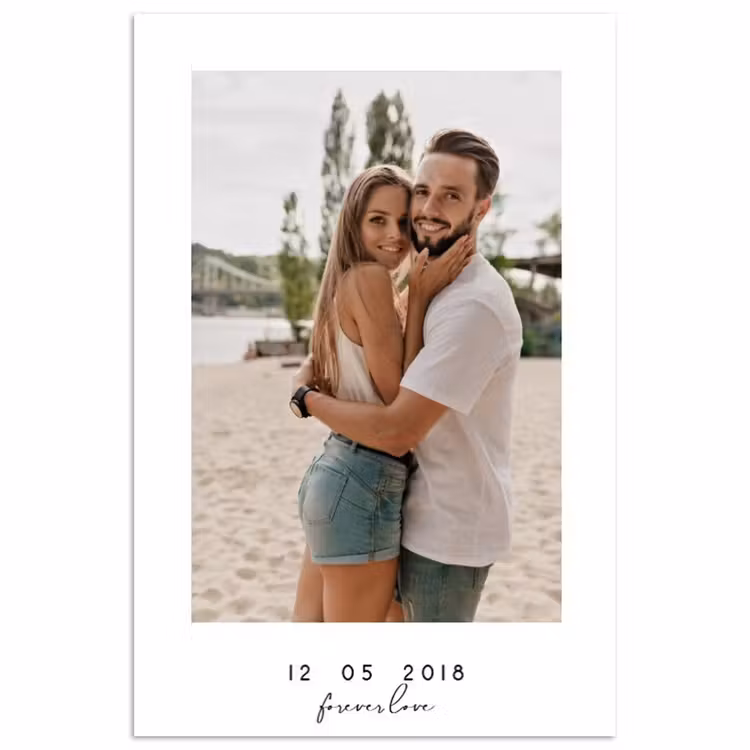 Gepersonaliseerde poster - Forever Love - Witte Border — 1