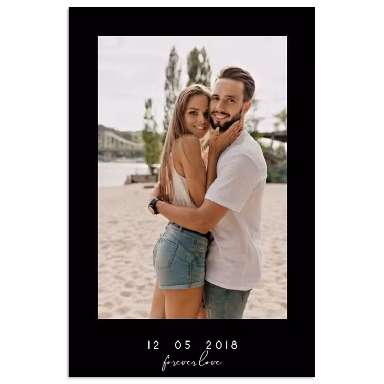 Gepersonaliseerde poster - Forever Love - Zwarte Border — 1