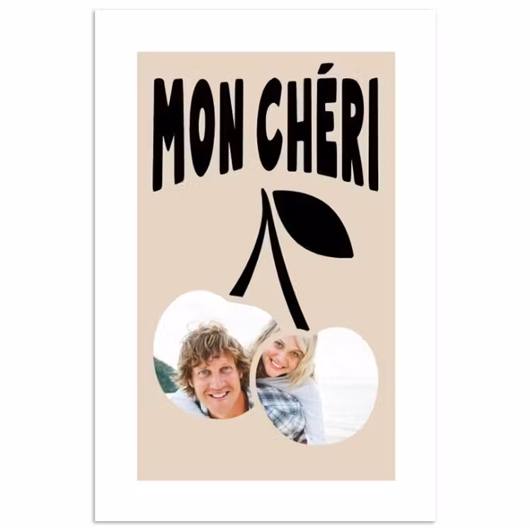 Gepersonaliseerde poster - Mon Chéri — 1