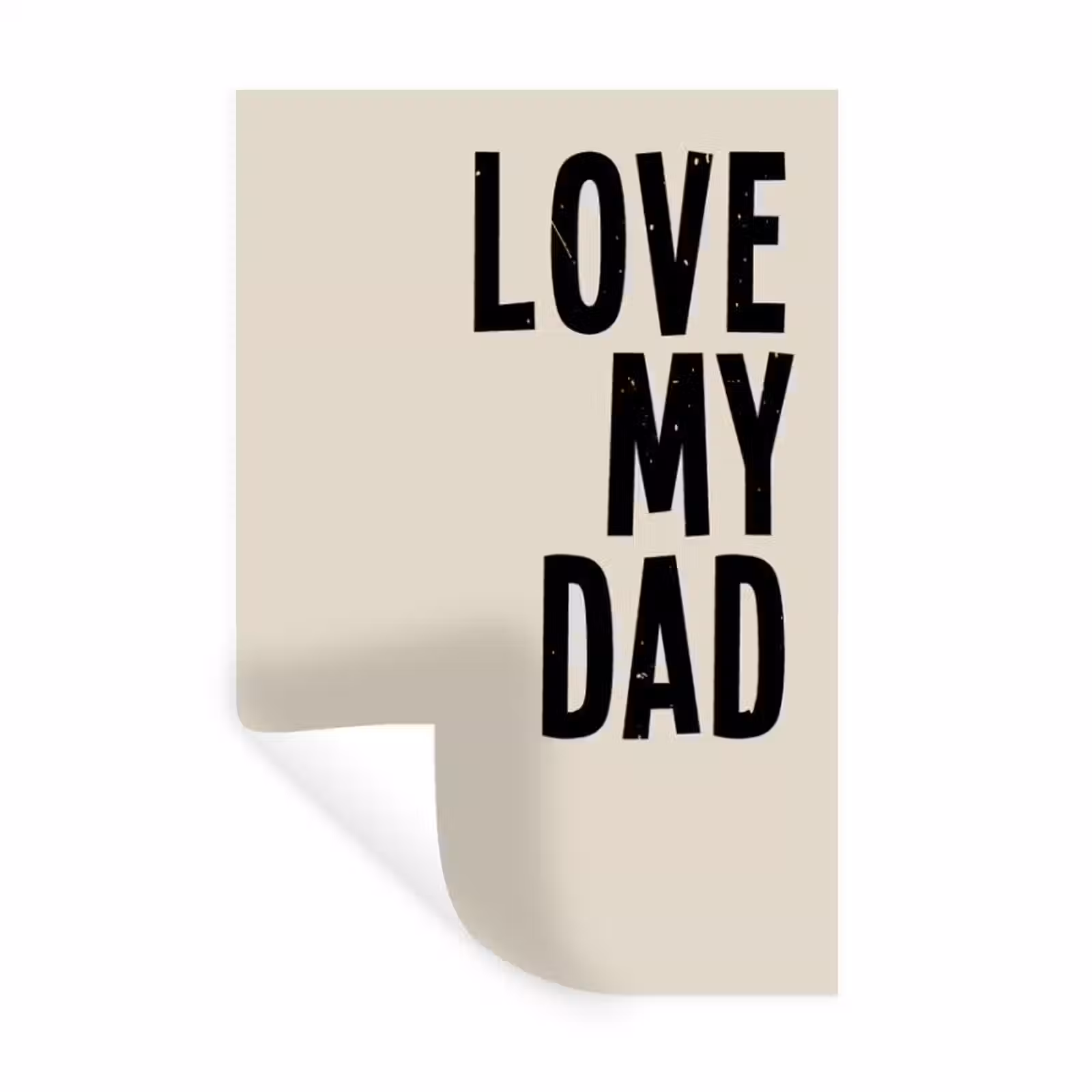 Gepersonaliseerde muursticker - Love My Dad — 1