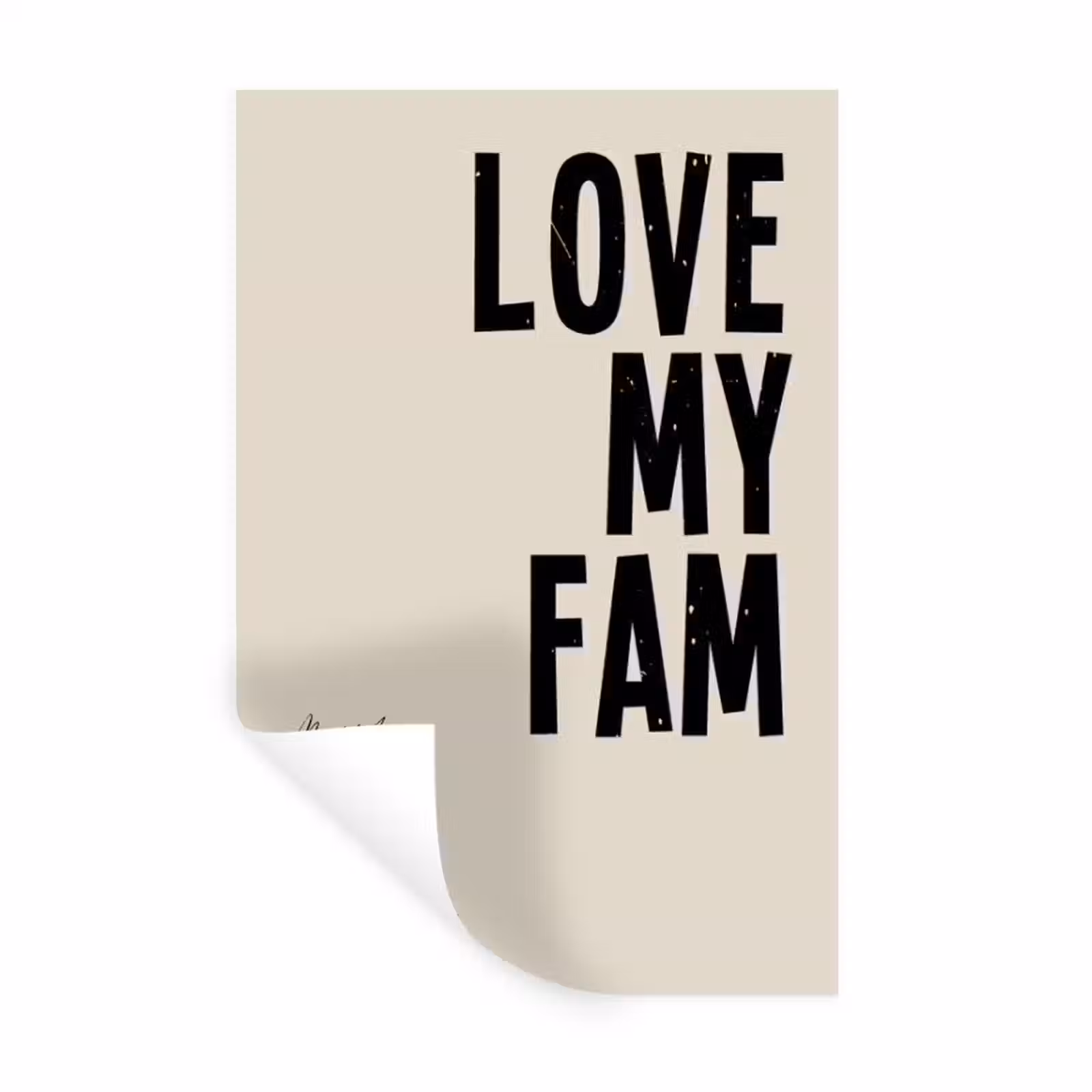 Gepersonaliseerde muursticker - Love My Fam — 1