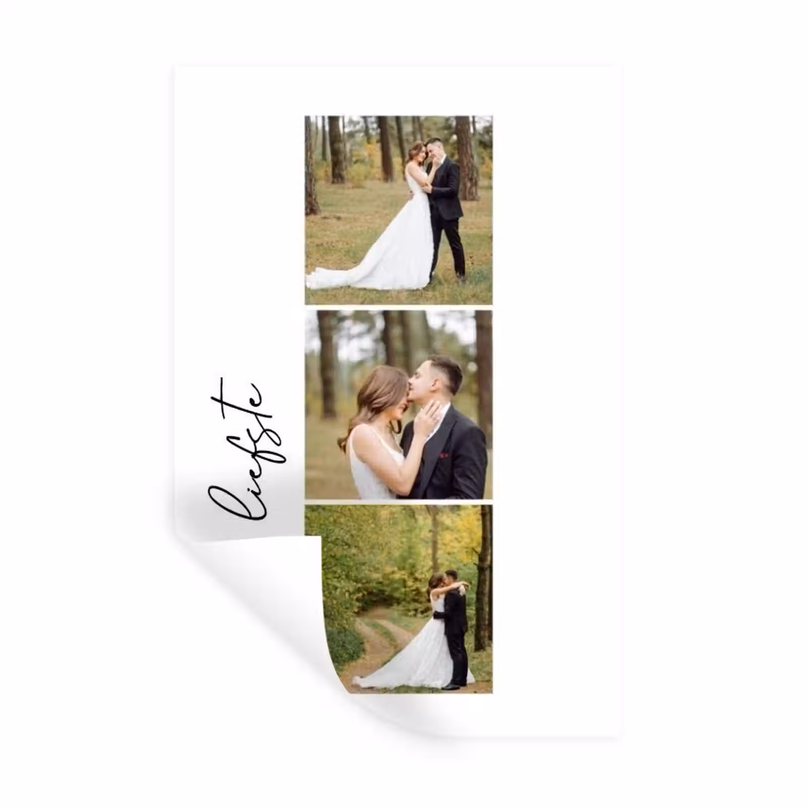 Gepersonaliseerde muursticker - Voor De Liefste - Collage — 1
