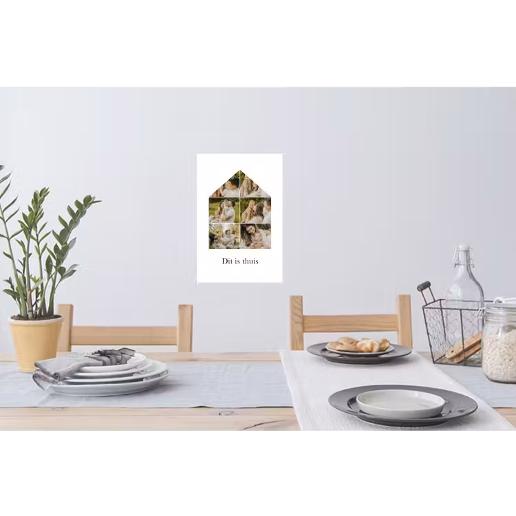 Gepersonaliseerde muursticker - Dit Is Thuis - Collage — 3