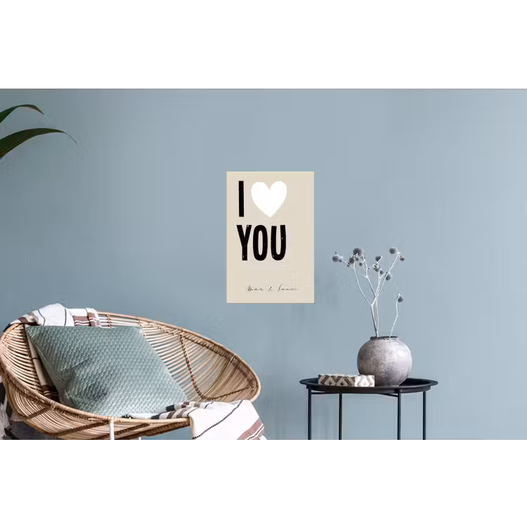 Gepersonaliseerde muursticker - I Love You — 4
