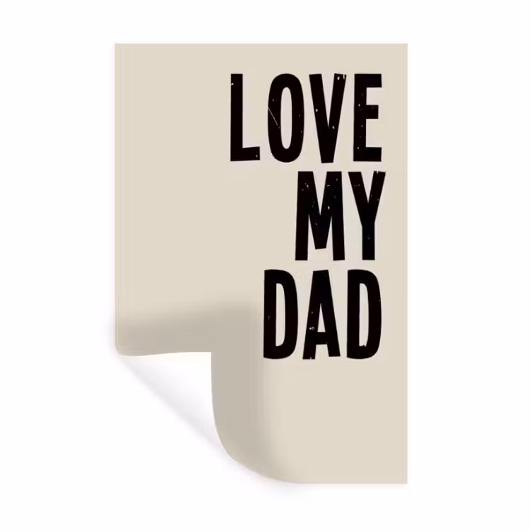 Gepersonaliseerde muursticker - Love My Dad — 1
