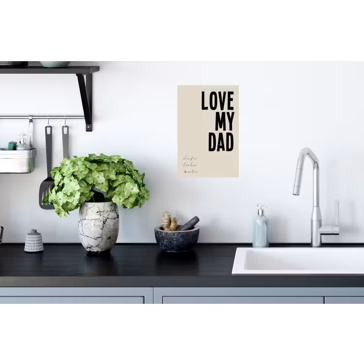 Gepersonaliseerde muursticker - Love My Dad — 2
