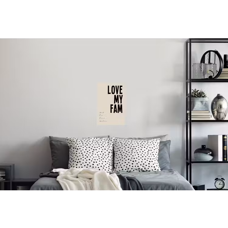 Gepersonaliseerde muursticker - Love My Fam — 5