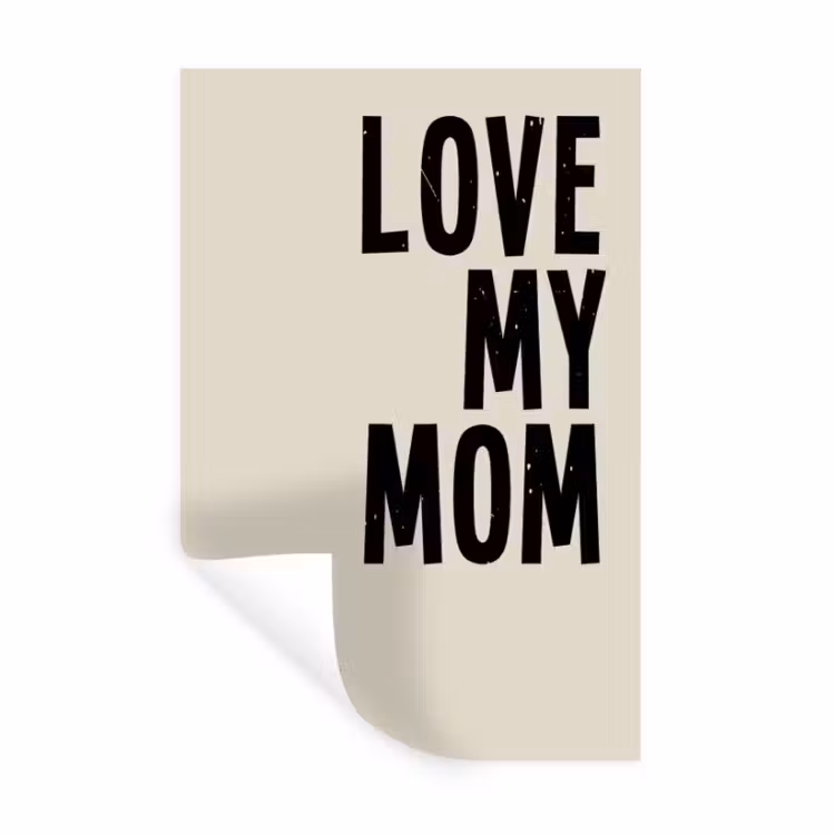 Gepersonaliseerde muursticker - Love My Mom — 1
