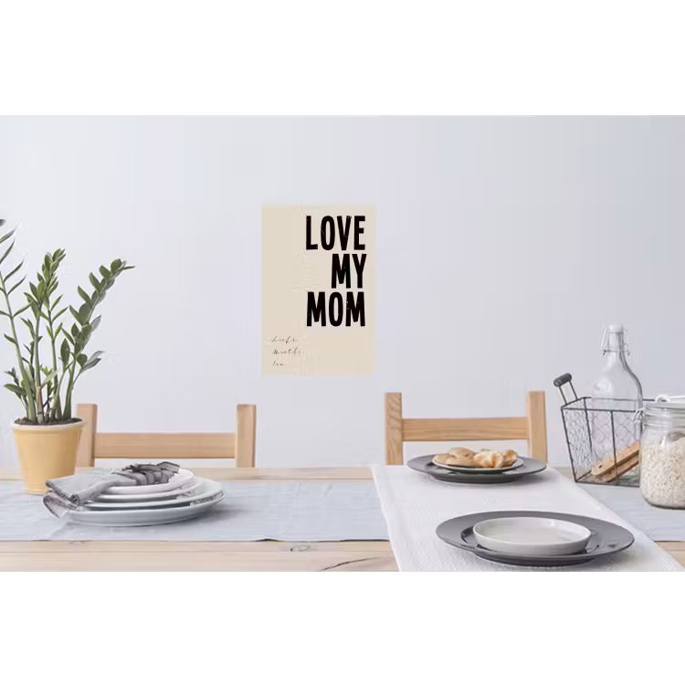 Gepersonaliseerde muursticker - Love My Mom — 3