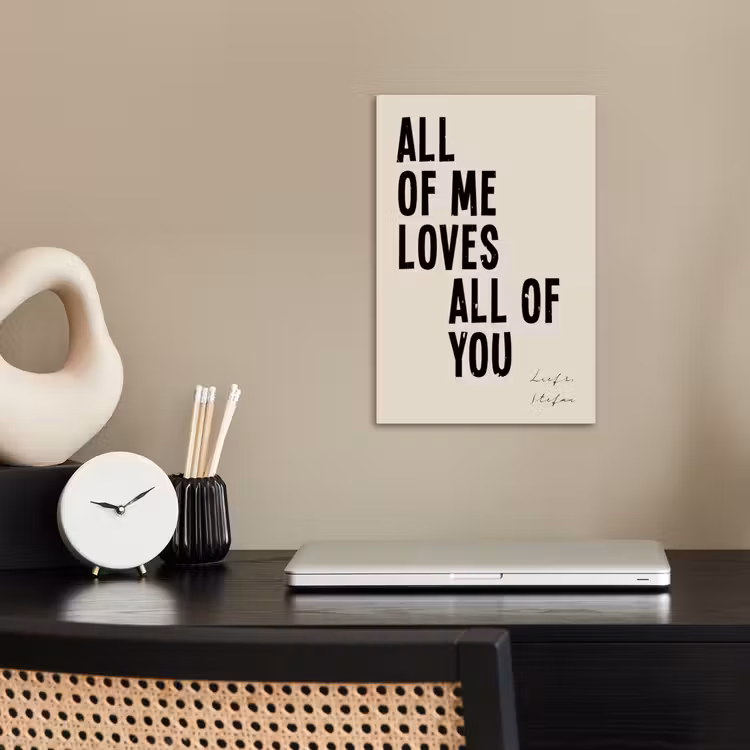 Gepersonaliseerde poster - All Of Me Loves All Of You — 2