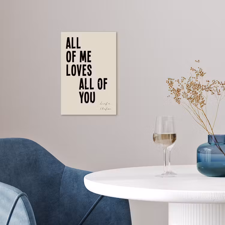 Gepersonaliseerde poster - All Of Me Loves All Of You — 4