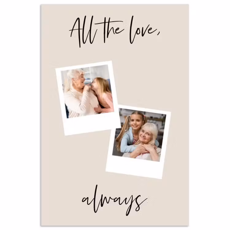 Gepersonaliseerde poster - All The Love, Always — 1