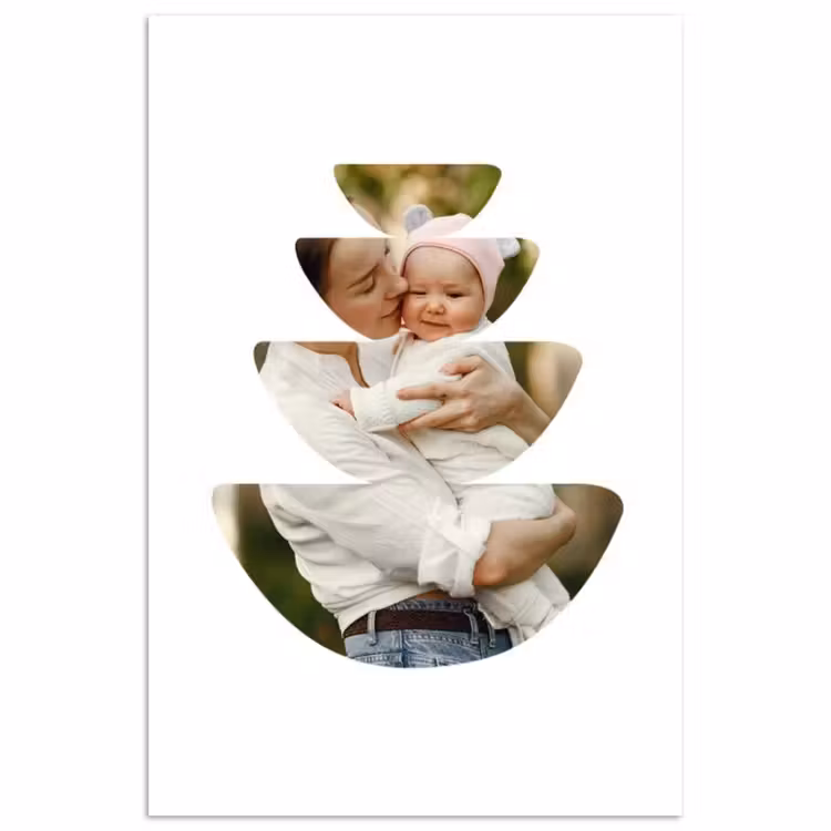 Gepersonaliseerde poster - Foto in abstracte ronde vormen — 1