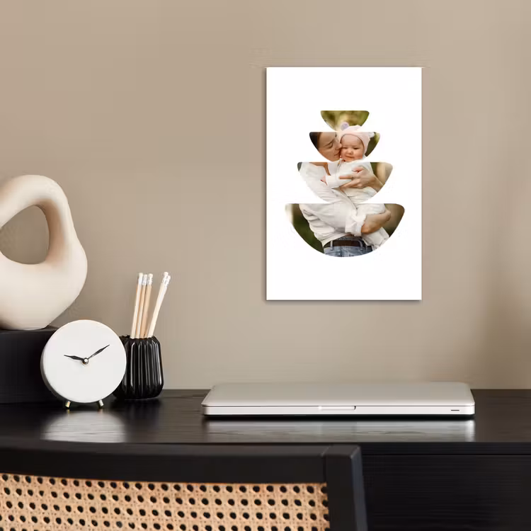 Gepersonaliseerde poster - Foto in abstracte ronde vormen — 2
