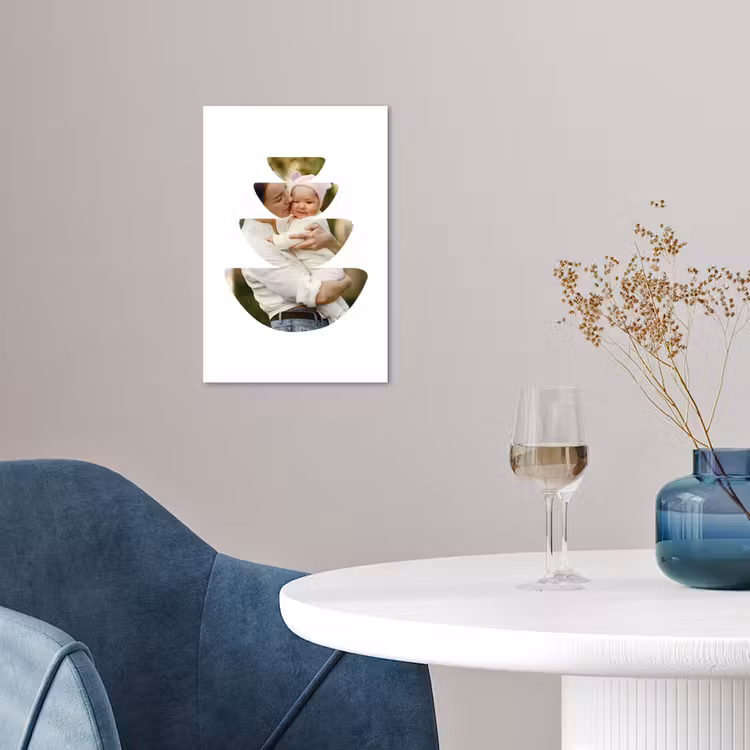 Gepersonaliseerde poster - Foto in abstracte ronde vormen — 4