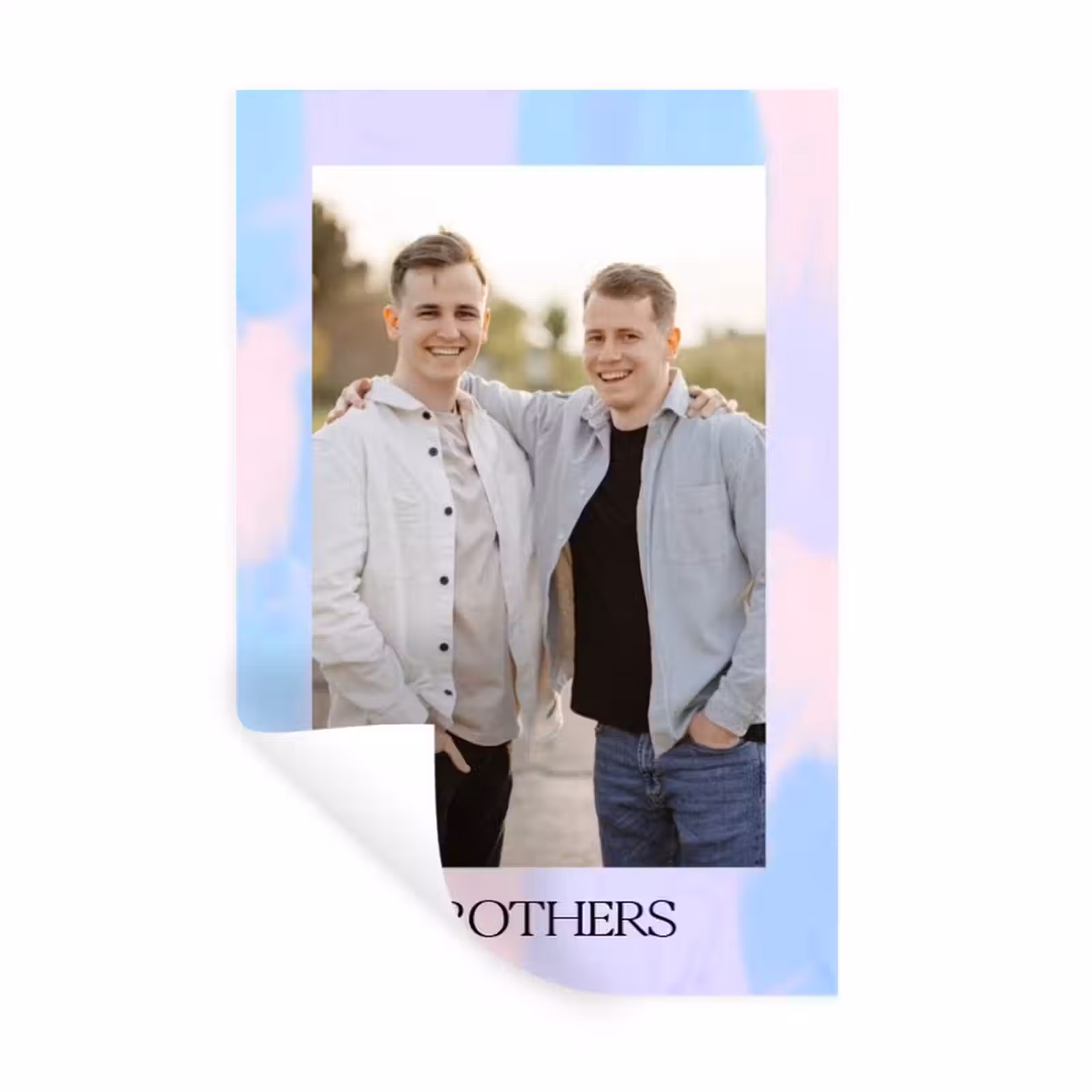 Gepersonaliseerde muursticker - Brothers — 1
