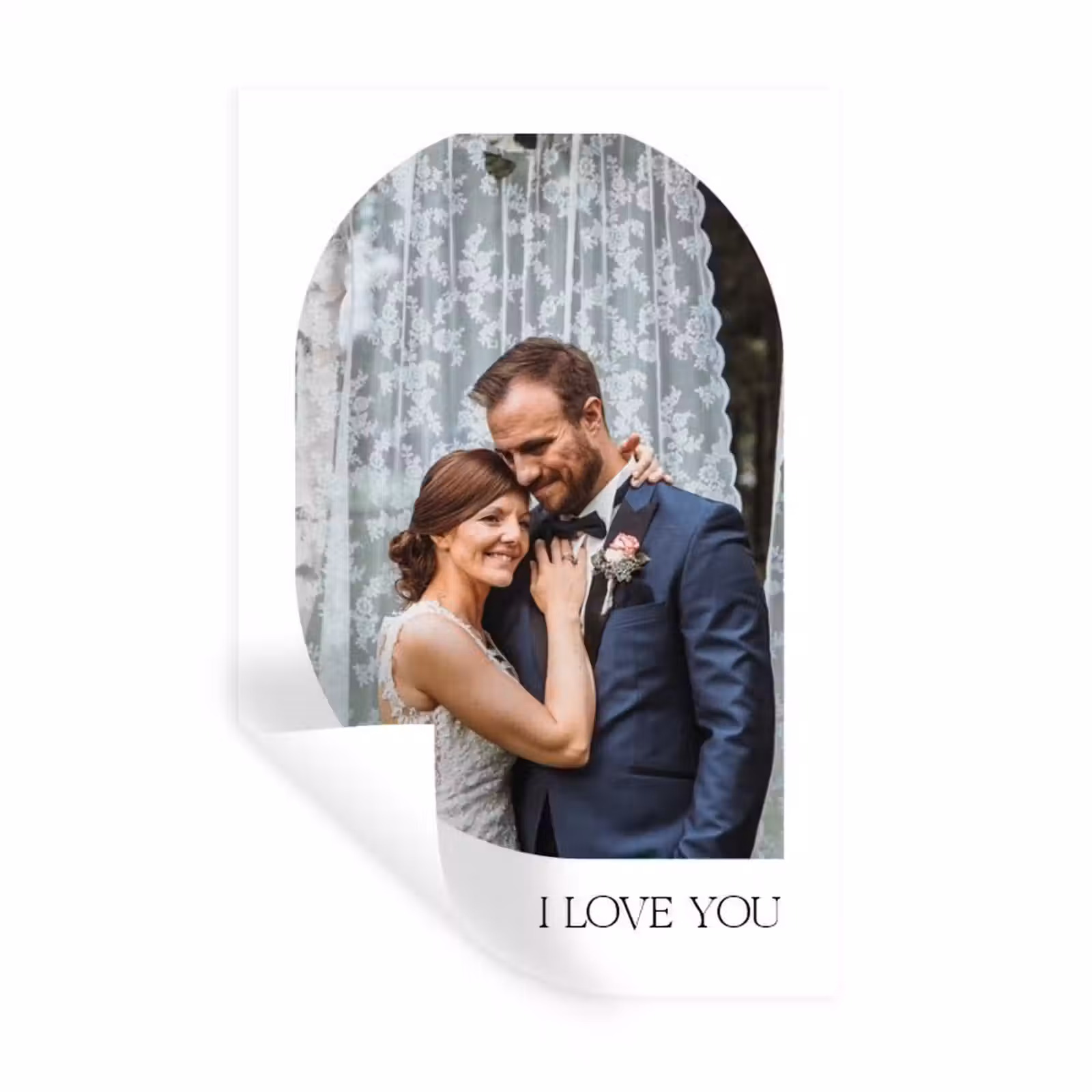 Gepersonaliseerde muursticker - I Love You - Beeld — 1