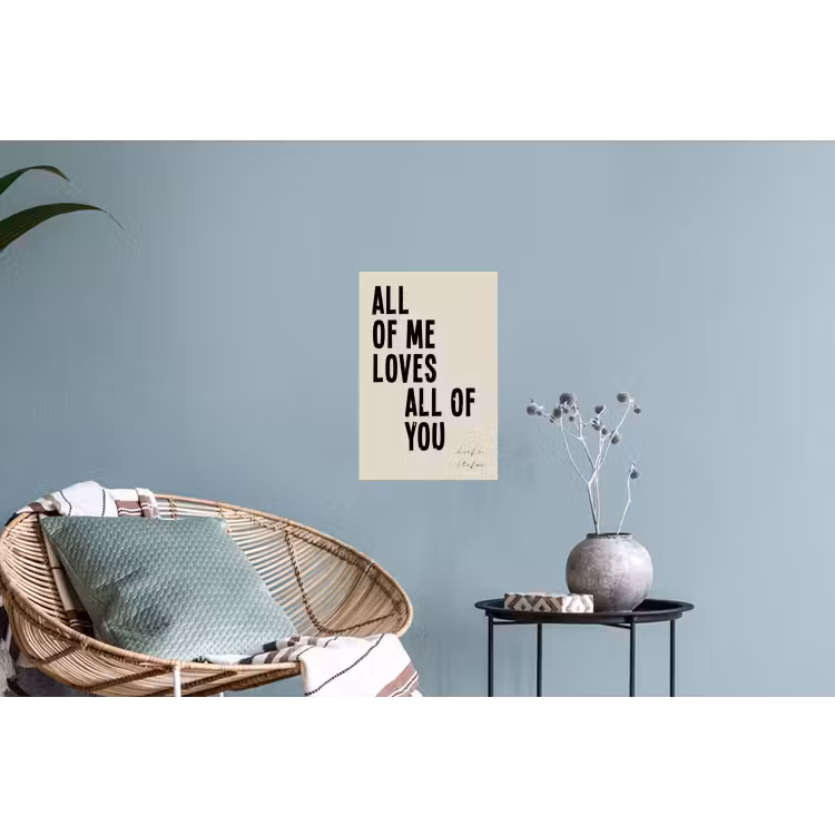 Gepersonaliseerde muursticker - All Of Me Loves All Of You — 4