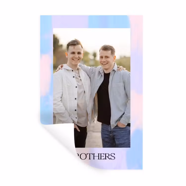 Gepersonaliseerde muursticker - Brothers — 1