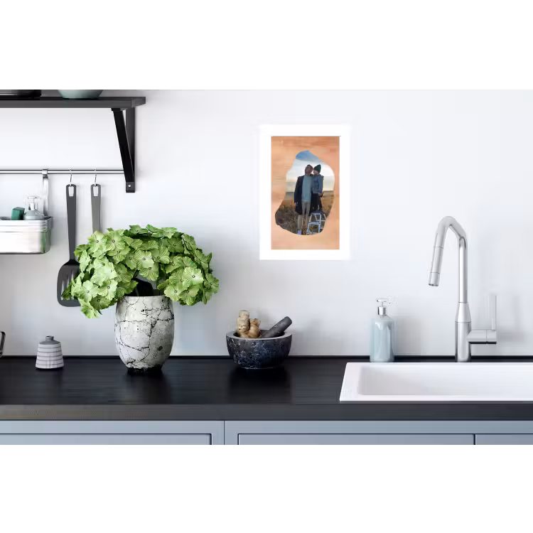 Gepersonaliseerde muursticker - Hout - Organische Vorm — 2