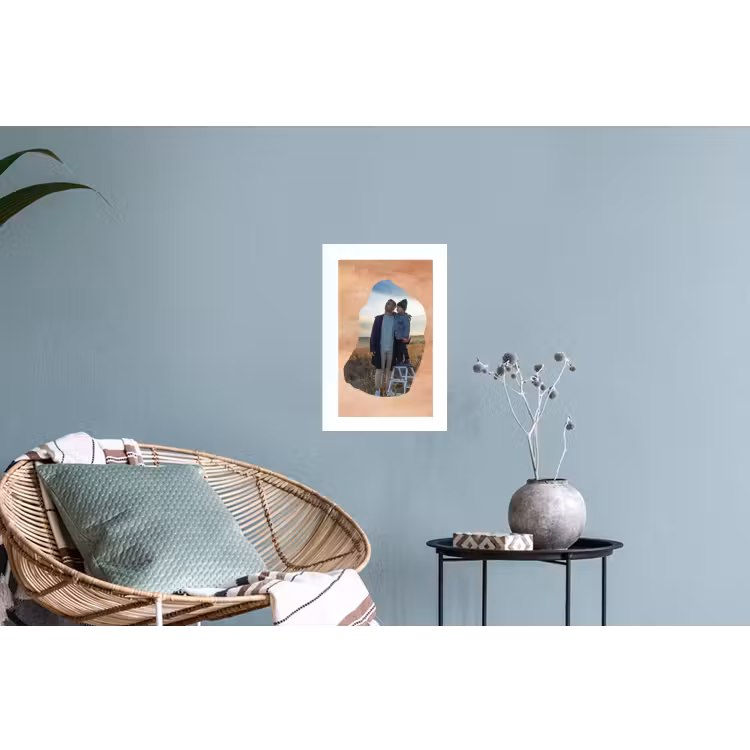 Gepersonaliseerde muursticker - Hout - Organische Vorm — 4