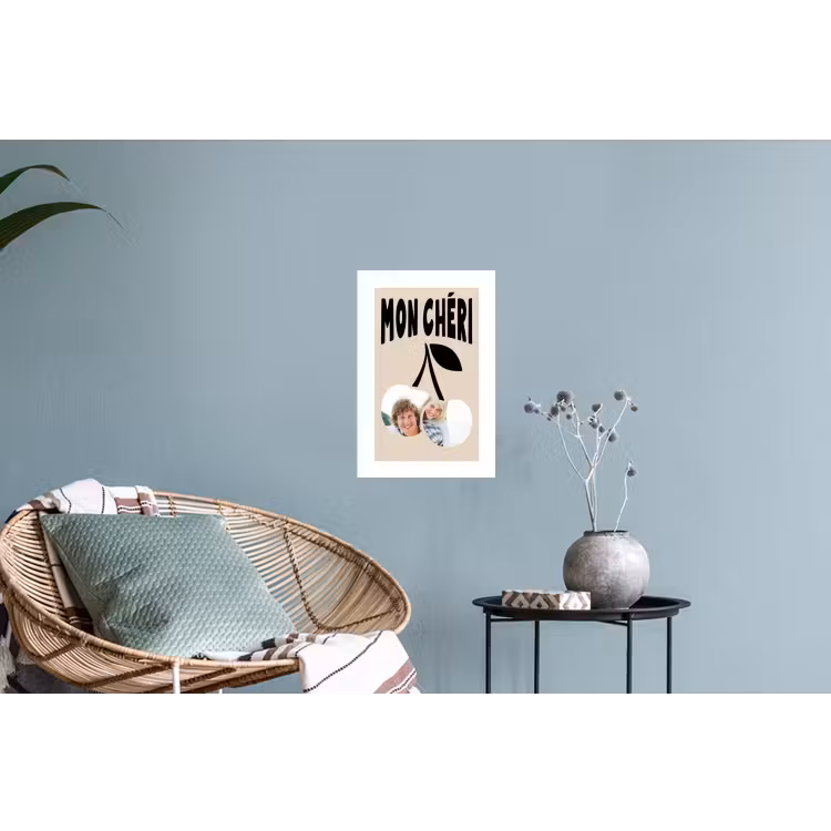 Gepersonaliseerde muursticker - Mon Chéri — 4