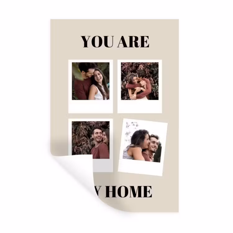 Gepersonaliseerde muursticker - You Are My Home - Collage — 1