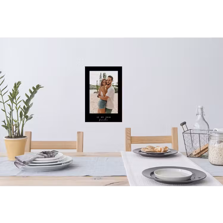 Gepersonaliseerde muursticker - Forever Love - Zwarte Border — 3