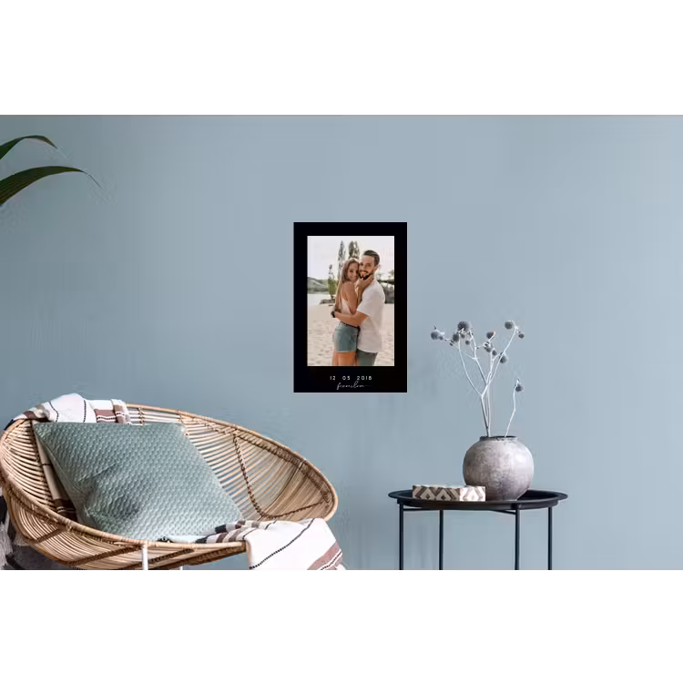 Gepersonaliseerde muursticker - Forever Love - Zwarte Border — 4
