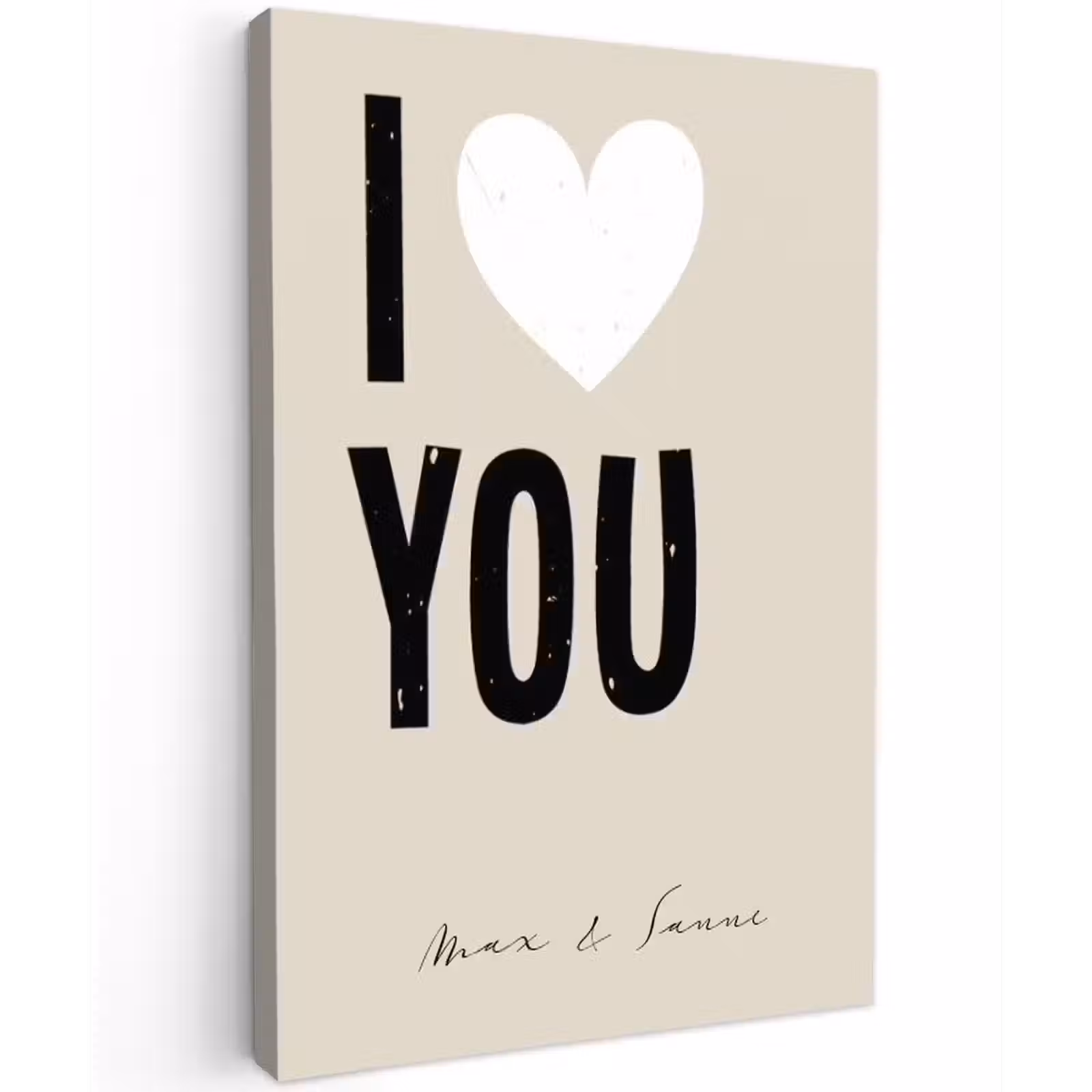Gepersonaliseerd buiten canvas - I Love You — 1