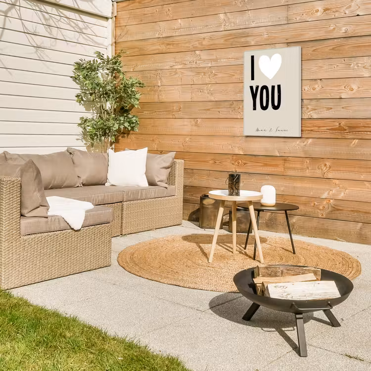 Gepersonaliseerd buiten canvas - I Love You — 5