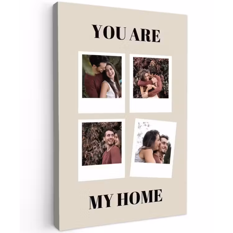 Gepersonaliseerd buiten canvas - You Are My Home - Collage — 1