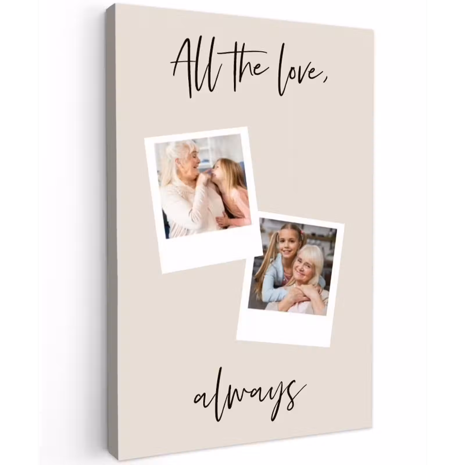 Gepersonaliseerd buiten canvas - All The Love, Always — 1