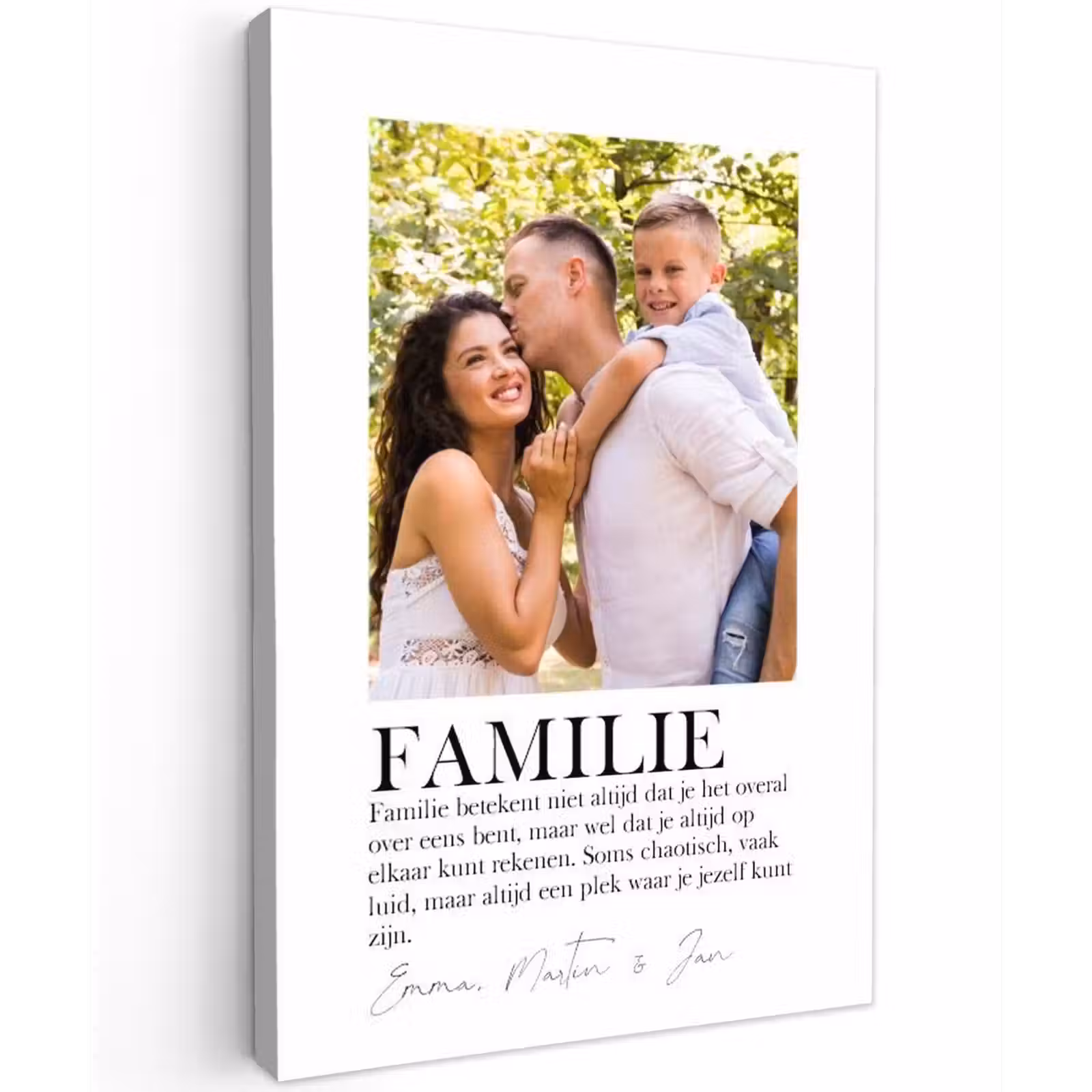 Gepersonaliseerd buiten canvas - Familie Betekenis - Collage — 1