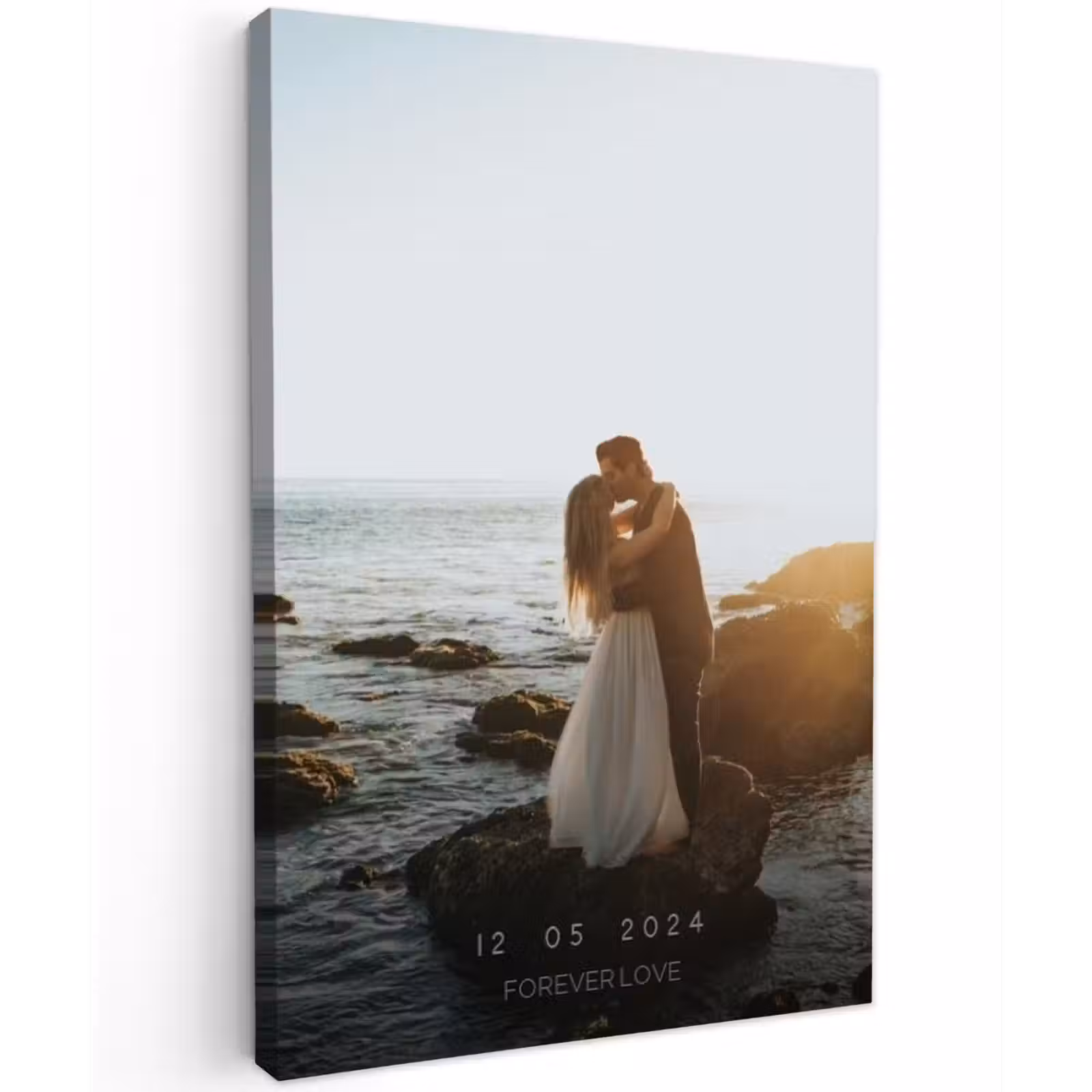 Gepersonaliseerd buiten canvas - Forever Love - Datum - Jubileum — 1