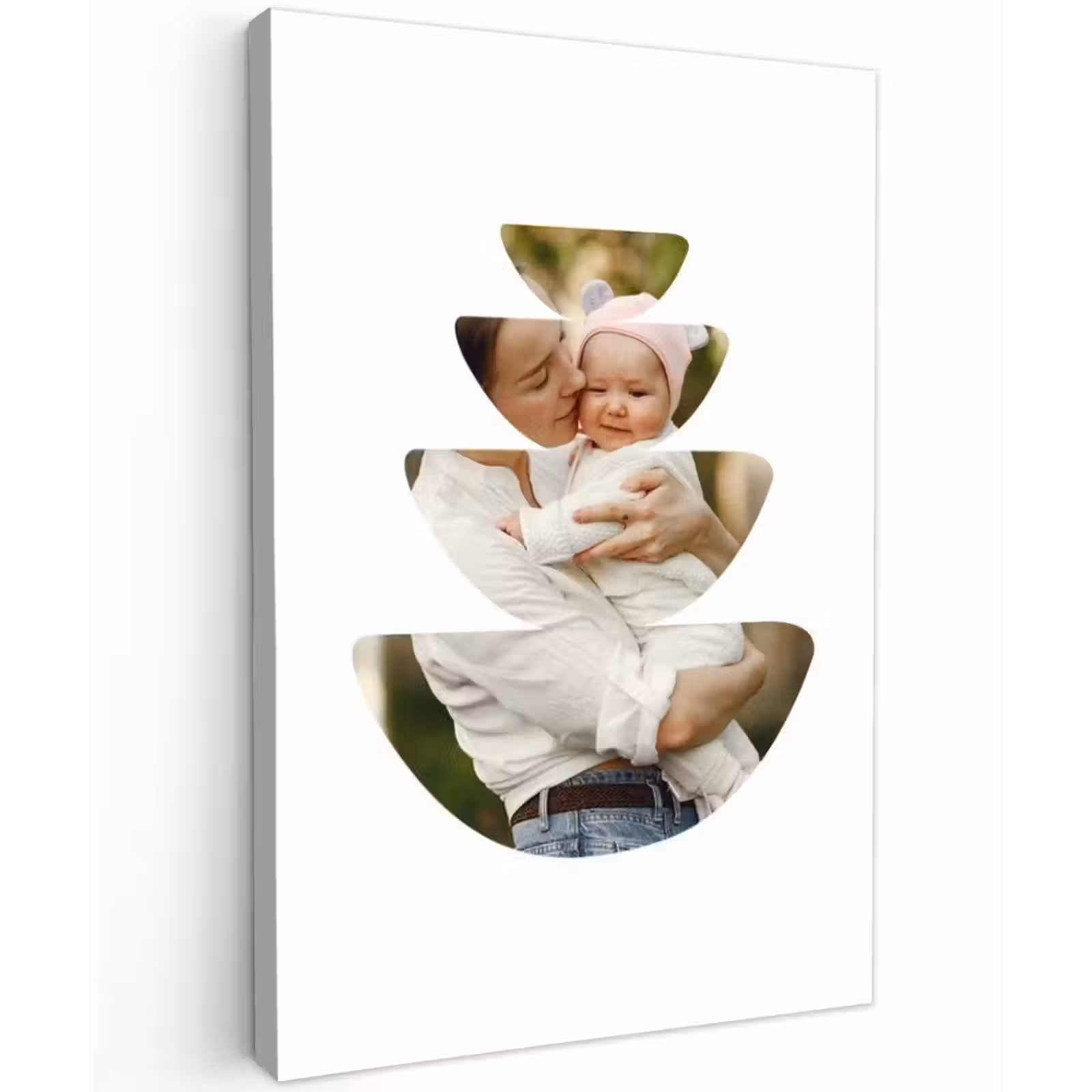 Gepersonaliseerd buiten canvas - Foto in abstracte ronde vormen — 1