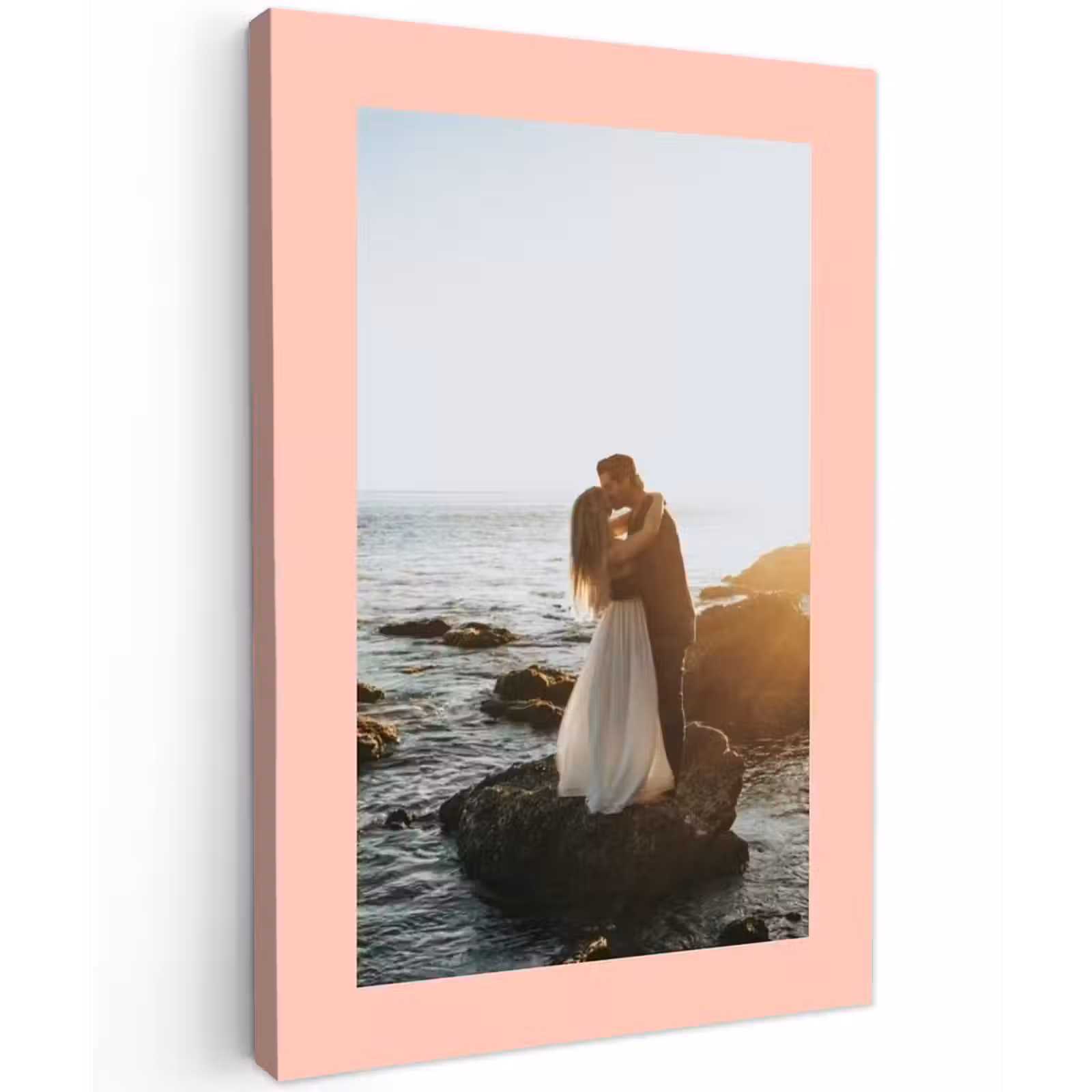 Gepersonaliseerd buiten canvas - Foto met roze border — 1
