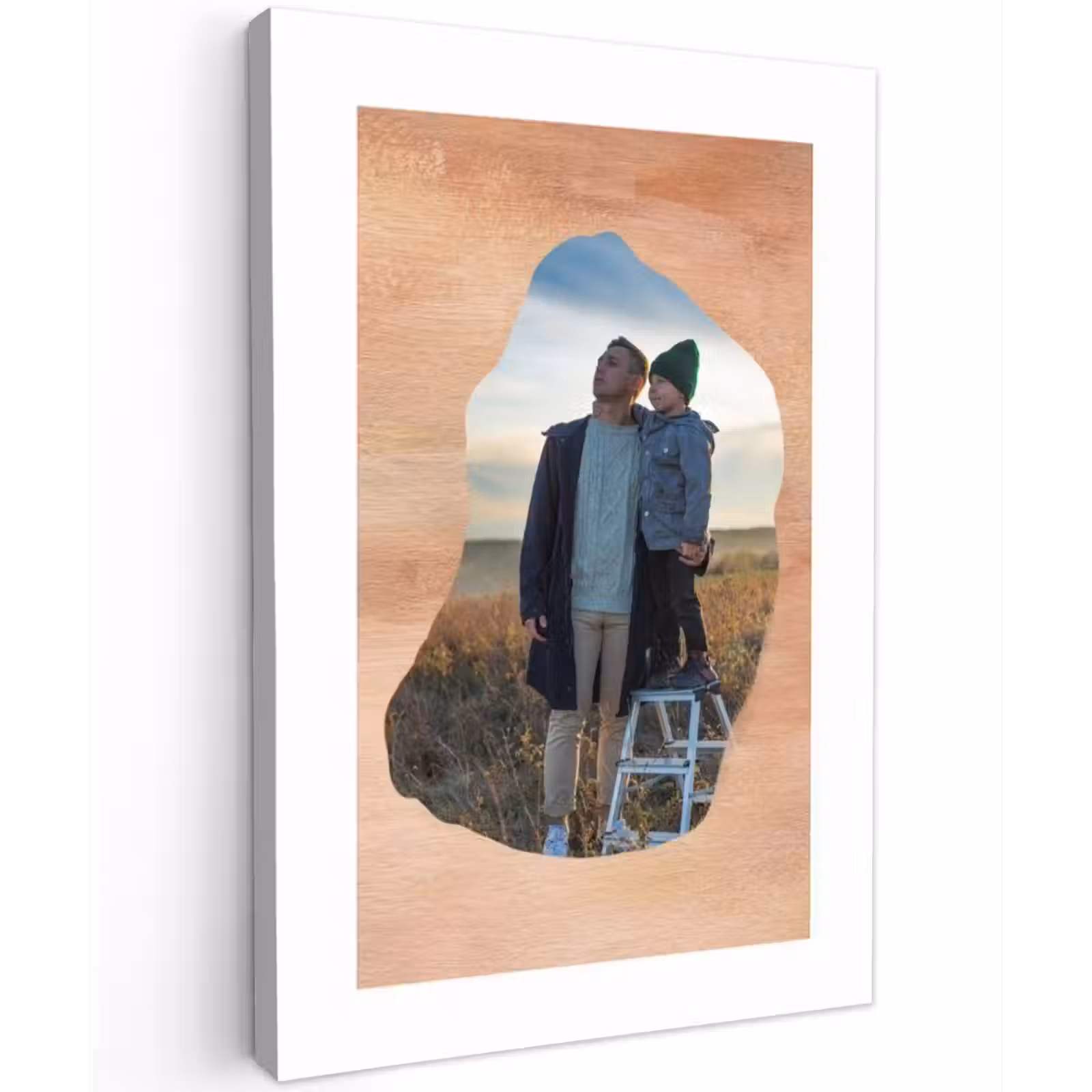 Gepersonaliseerd buiten canvas - Hout - Organische Vorm — 1