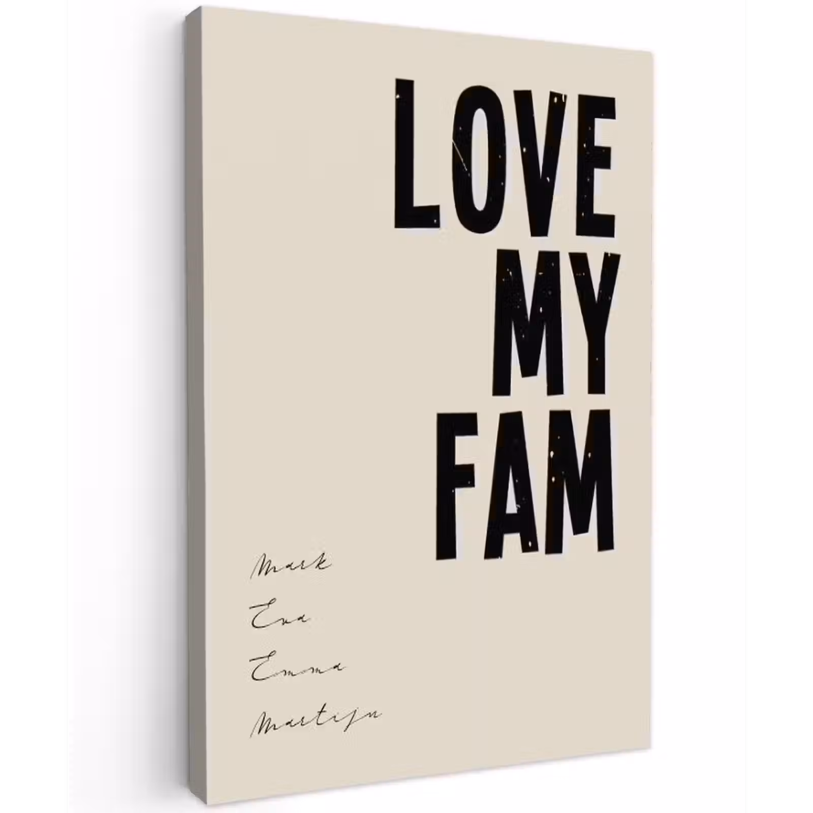 Gepersonaliseerd buiten canvas - Love My Fam — 1
