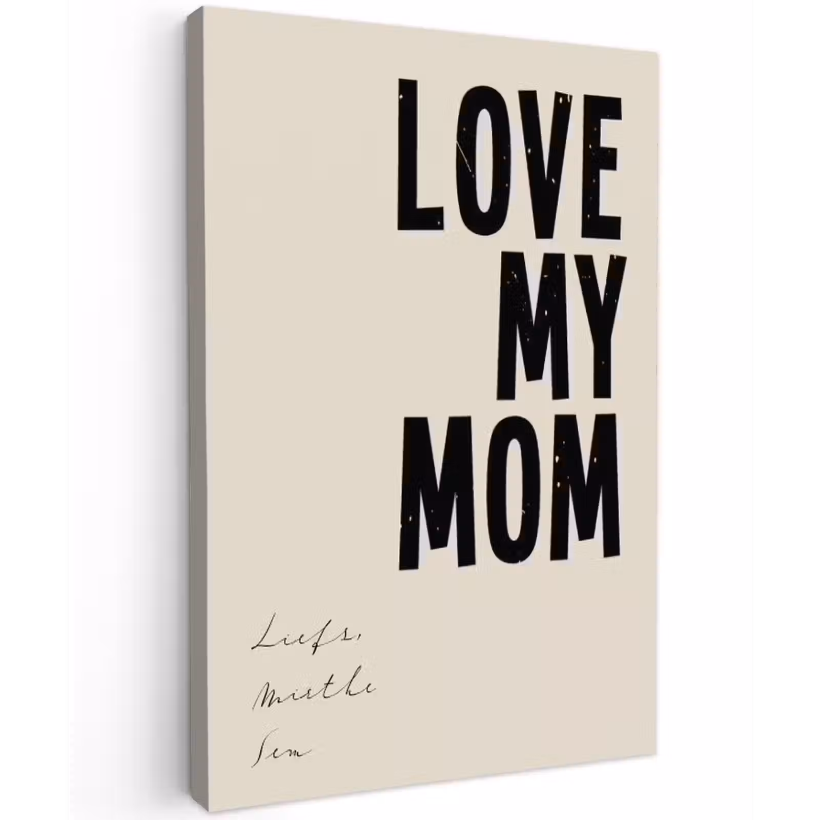Gepersonaliseerd buiten canvas - Love My Mom — 1